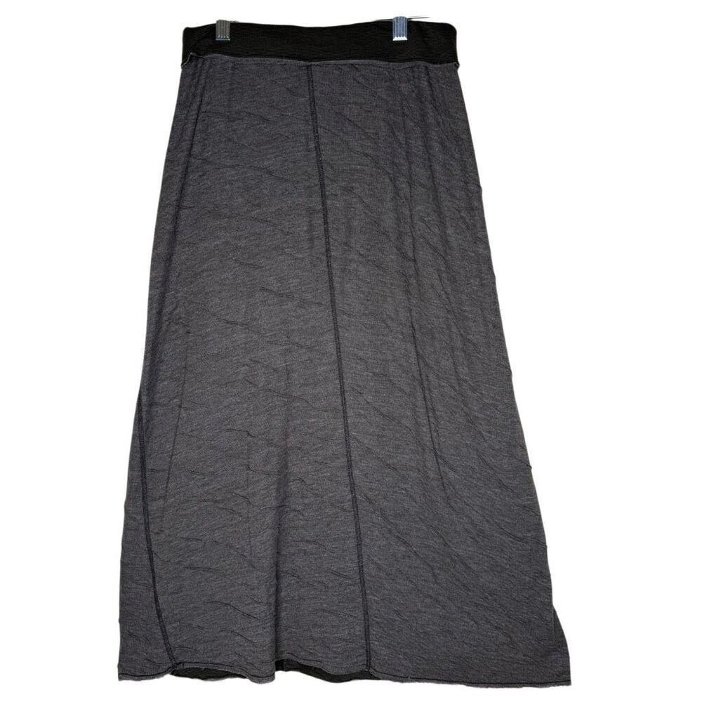 Cut Loose Midi/Maxi Skirt Gray/Brown Textured Reversible Size S Boho, Grunge